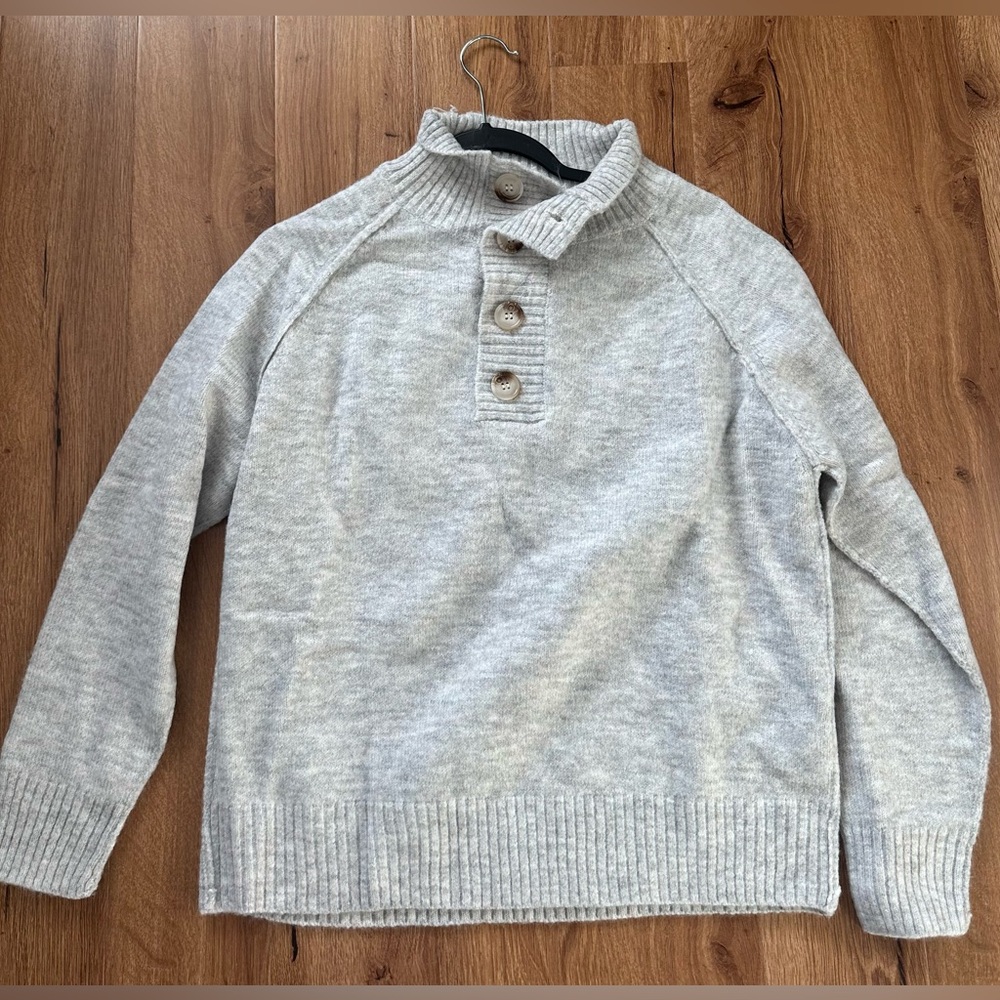 Half Button Raglan Sleeve Sweater - Picture 3 of 3